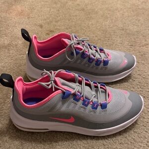 Nike Gray and Pink Air Max Shoes